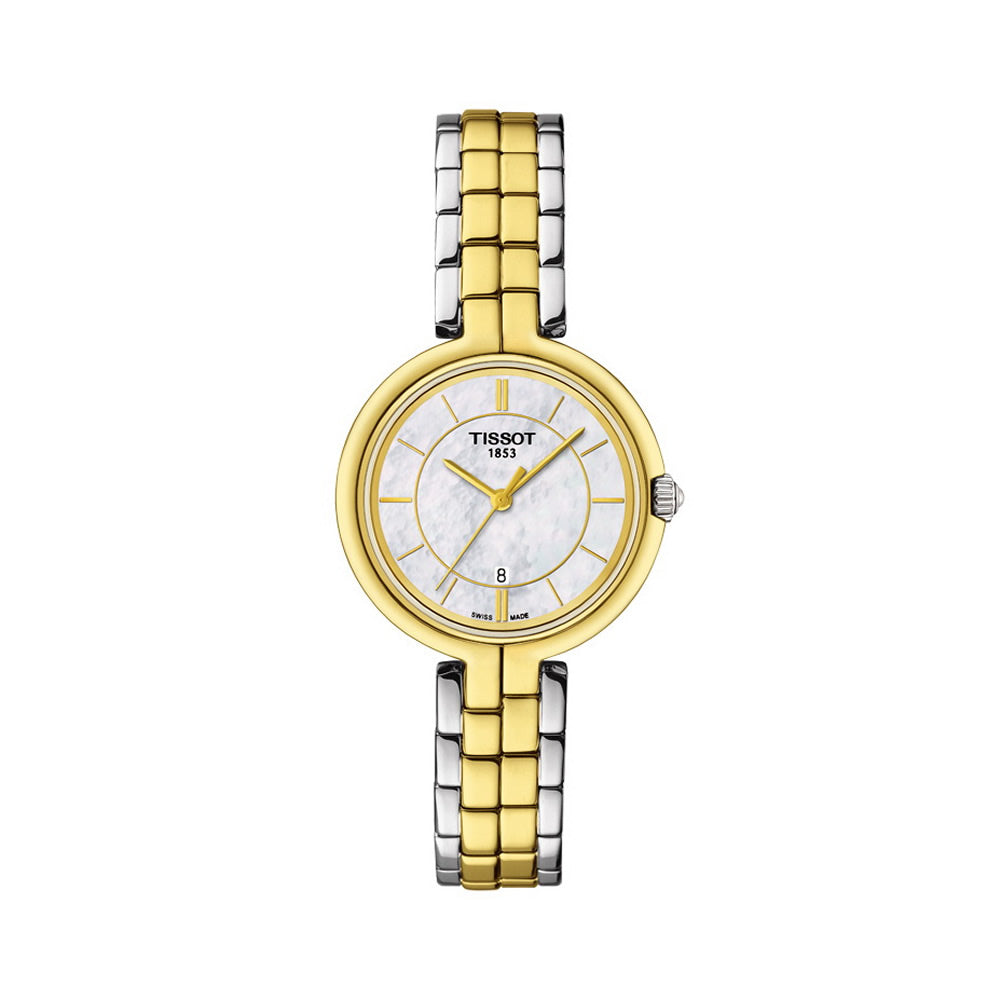 Tissot Flamingo Mother of Pearl Dial Watch For Women - T094.210.22.111.01 Watches Tissot   