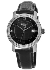 Tissot T Classic Bridgeport Black Dial Leather Strap Watch For Men - T097.410.16.058.00 Watches Tissot   