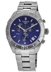 Tissot PR 100 Sport Quartz Chronograph Blue Dial Silver Stainless Steel Watch For Men - T101.617.11.041.00 Watches Tissot   