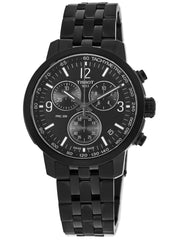 Tissot PRC 200 Chronograph Black Dial Black Stainless Steel Watch For Men - T114.417.33.057.00 Watches Tissot   