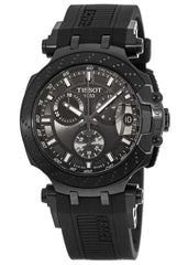 Tissot T Race Chonograph Anthracite Dial Black Silicon Strap Watch For Men - T115.417.37.061.03 Watches Tissot   