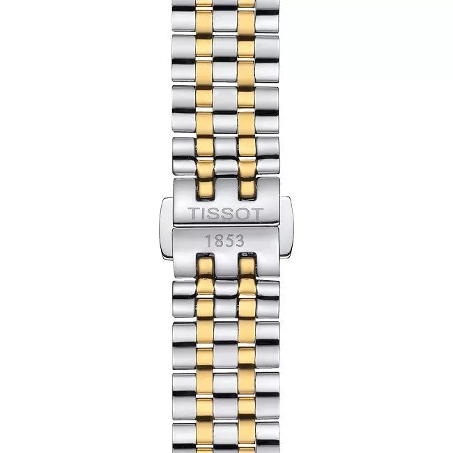 Tissot T Classic Carson Premium White Dial Two Tone Steel Strap Lady Watch For Women - T122.210.22.033.00 Watches Tissot   