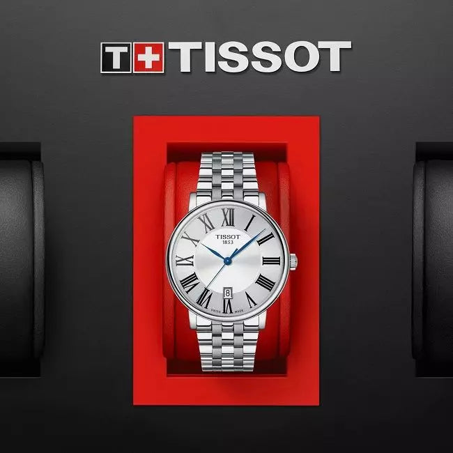 Tissot Carson Premium Quartz 40mm Stainless Steel Watch For Men - T122.410.11.033.00 Watches Tissot   