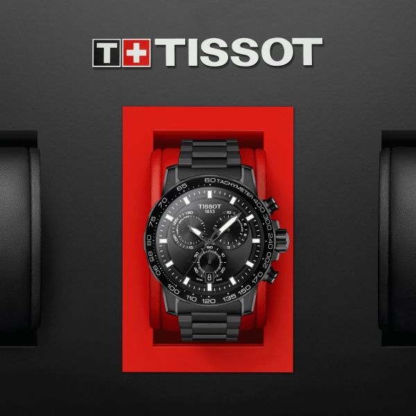 Tissot Supersport Chrono Black Dial Steel Strap Watch For Men - T125.617.33.051.00 Watches Tissot   