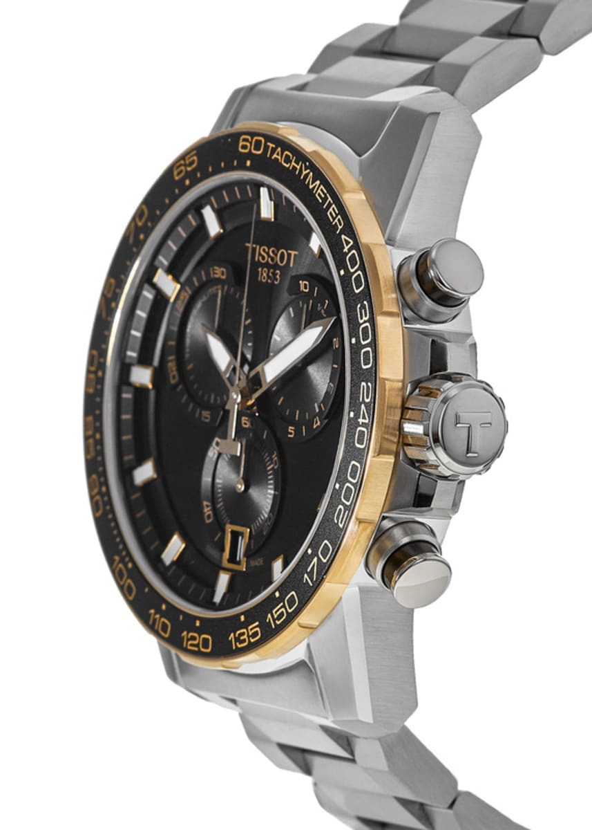 Tissot Supersport Chrono Black Dial Silver Stainless Steel Watch For Men - T125.617.21.051.00 Watches Tissot   