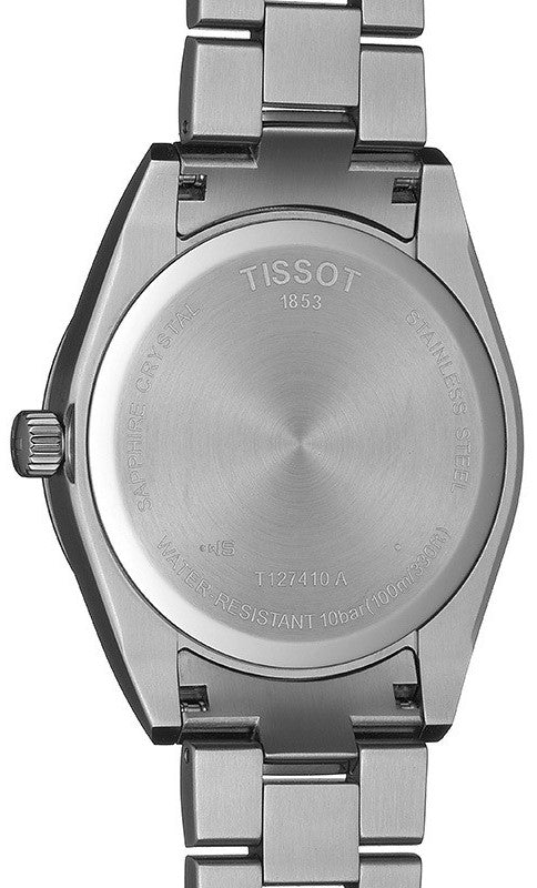 Tissot Gentleman Black Dial Silver Steel Strap Watch For Men - T127.410.11.051.00 Watches Tissot   