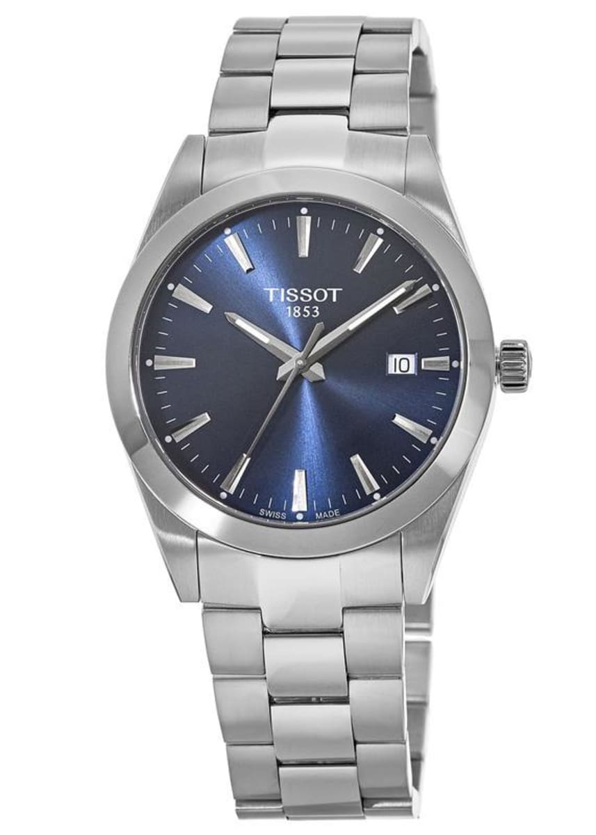 Tissot Gentleman Quartz Blue Dial Watch For Men - T127.410.11.041.00 Watches Tissot   