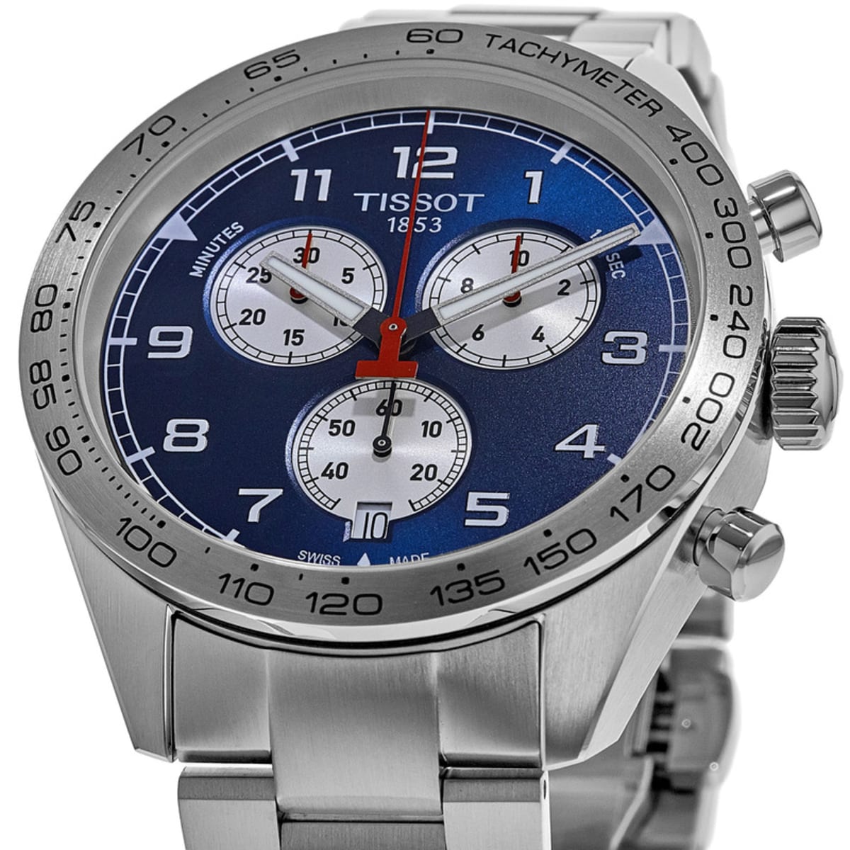 Tissot PRS 516 Chronograph Blue Dial Stainless Steel Watch for Men - T131.617.11.042.00 Watches Tissot   