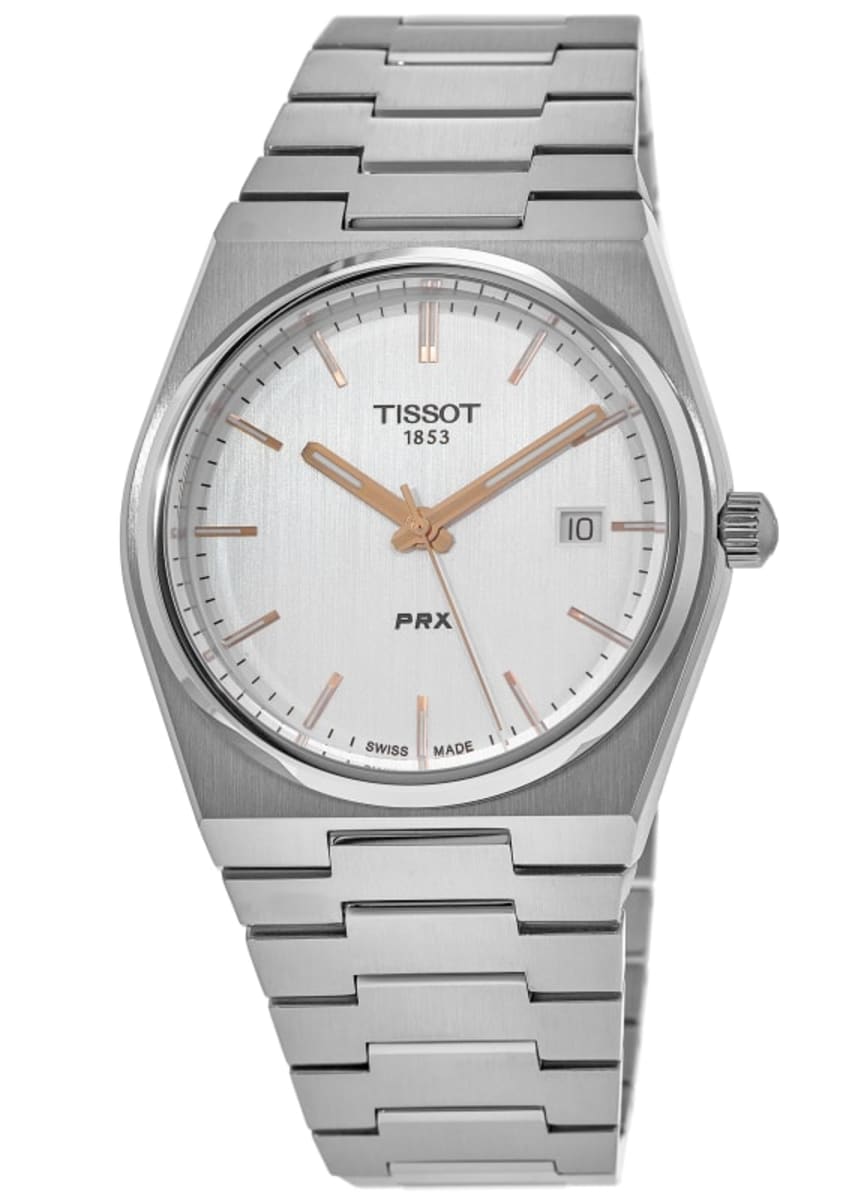 Tissot PRX 35mm Silver Dial Silver Steel Strap Watch For Women - T137.210.11.031.00 Watches Tissot   