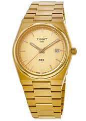 Tissot PRX 40mm Champagne Yellow Gold Tone Quartz Watch for Men - T137.410.33.021.00 Watches Tissot   