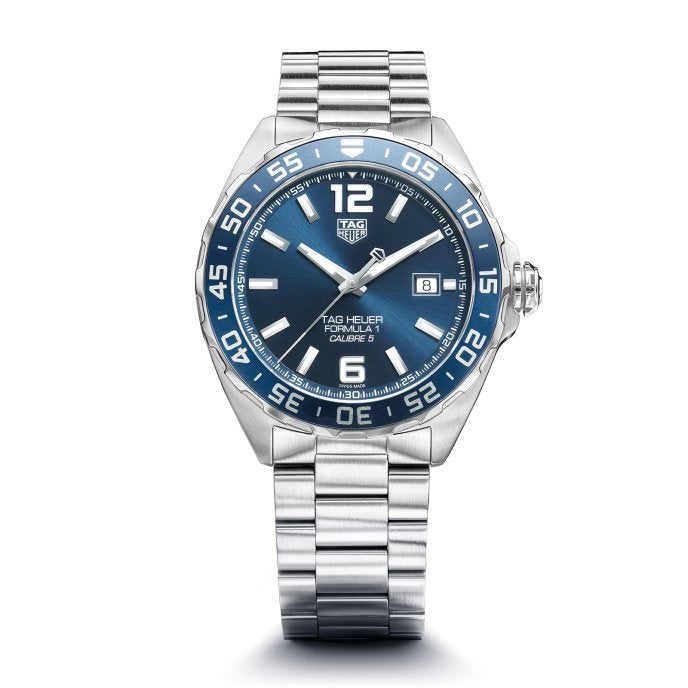 Tag Heuer Formula 1 Bucherer Blue Edition Blue Dial Silver Steel Strap Watch for Men - WAZ2015.BA0842 Watches Tag Heuer   