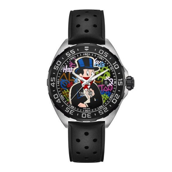 Tag Heuer Formula 1 Alec Monopoly Special Edition Black Rubber Strap Watch for Men - WAZ1117.FT8023 Watches Tag Heuer   