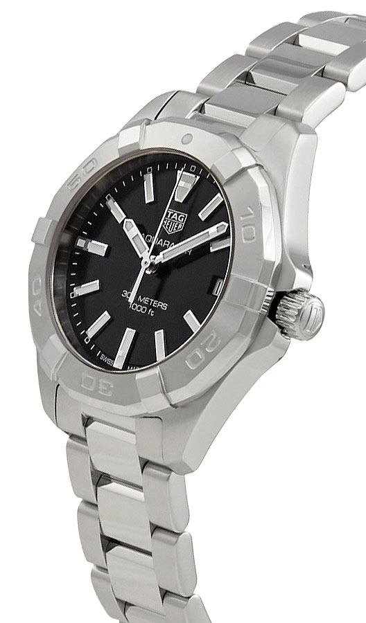 Tag Heuer Aquaracer Black Dial Silver Steel Strap Watch for Women - WBD1310.BA0740 Watches Tag Heuer   