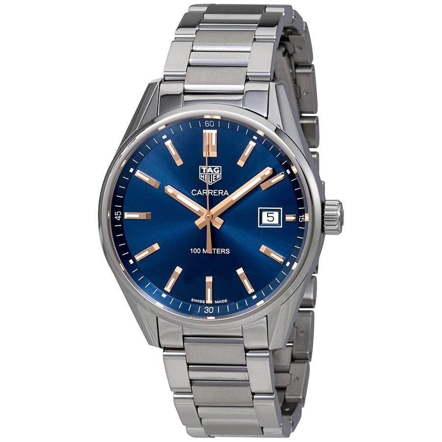 Tag Heuer Carrera Quartz Blue Dial Silver Steel Strap Watch for Women - WAR1112.BA0601 Watches Tag Heuer   