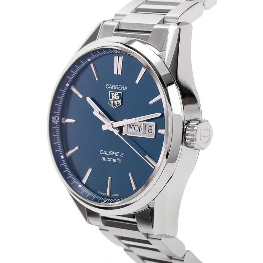 Tag Heuer Carrera Automatic 41mm Blue Dial Silver Steel Strap Watch for Men - WAR201E.BA0723 Watches Tag Heuer   