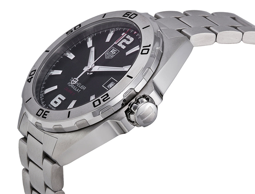 Tag Heuer Formula 1 Automatic 41mm Black Dial Silver Steel Strap Watch for Men - WAZ2113.BA0875 Watches Tag Heuer   