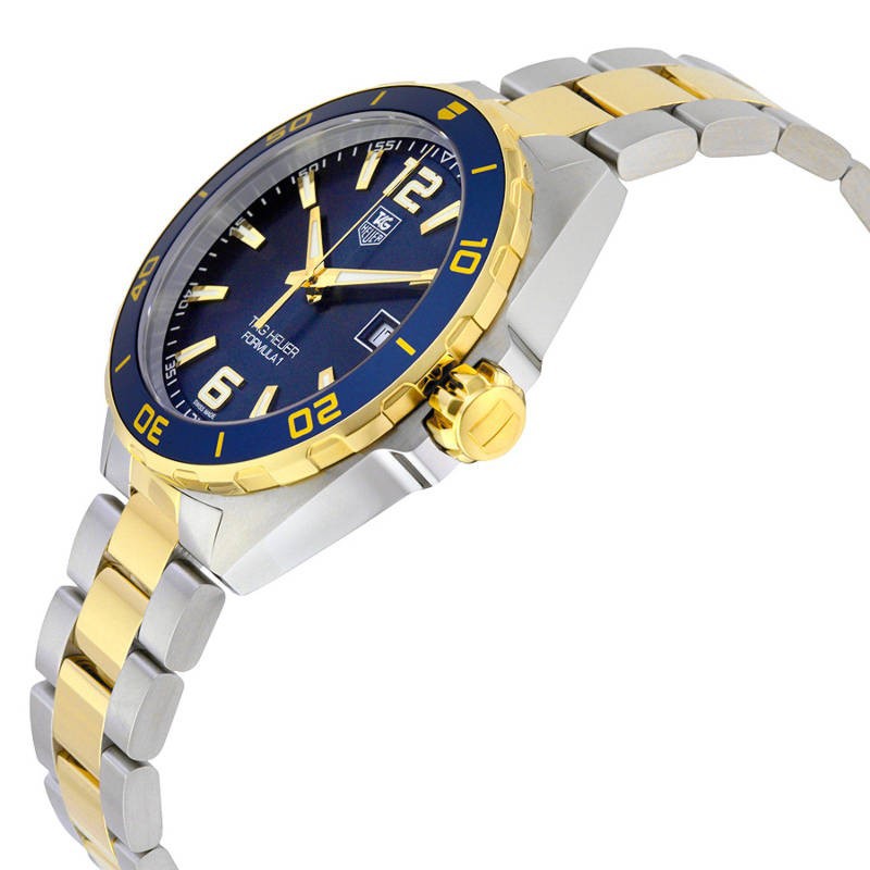 Tag Heuer Formula 1 Analog Quartz 41mm Blue Dial Two Tone Steel Strap Watch for Men - WAZ1120.BB0879 Watches Tag Heuer   