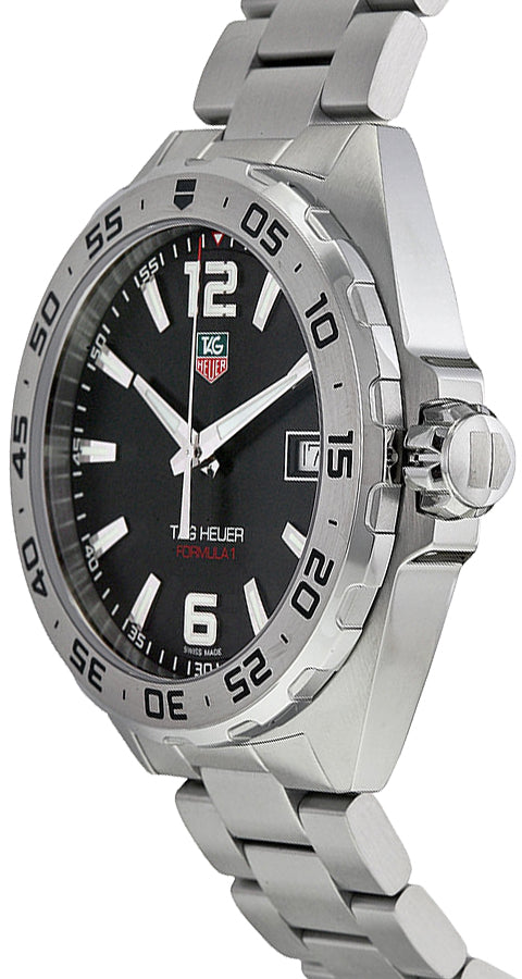 Tag Heuer Formula 1 Stainless Steel 41mm Black Dial Silver Steel Strap Watch for Men - WAZ1112.BA0875 Watches Tag Heuer   