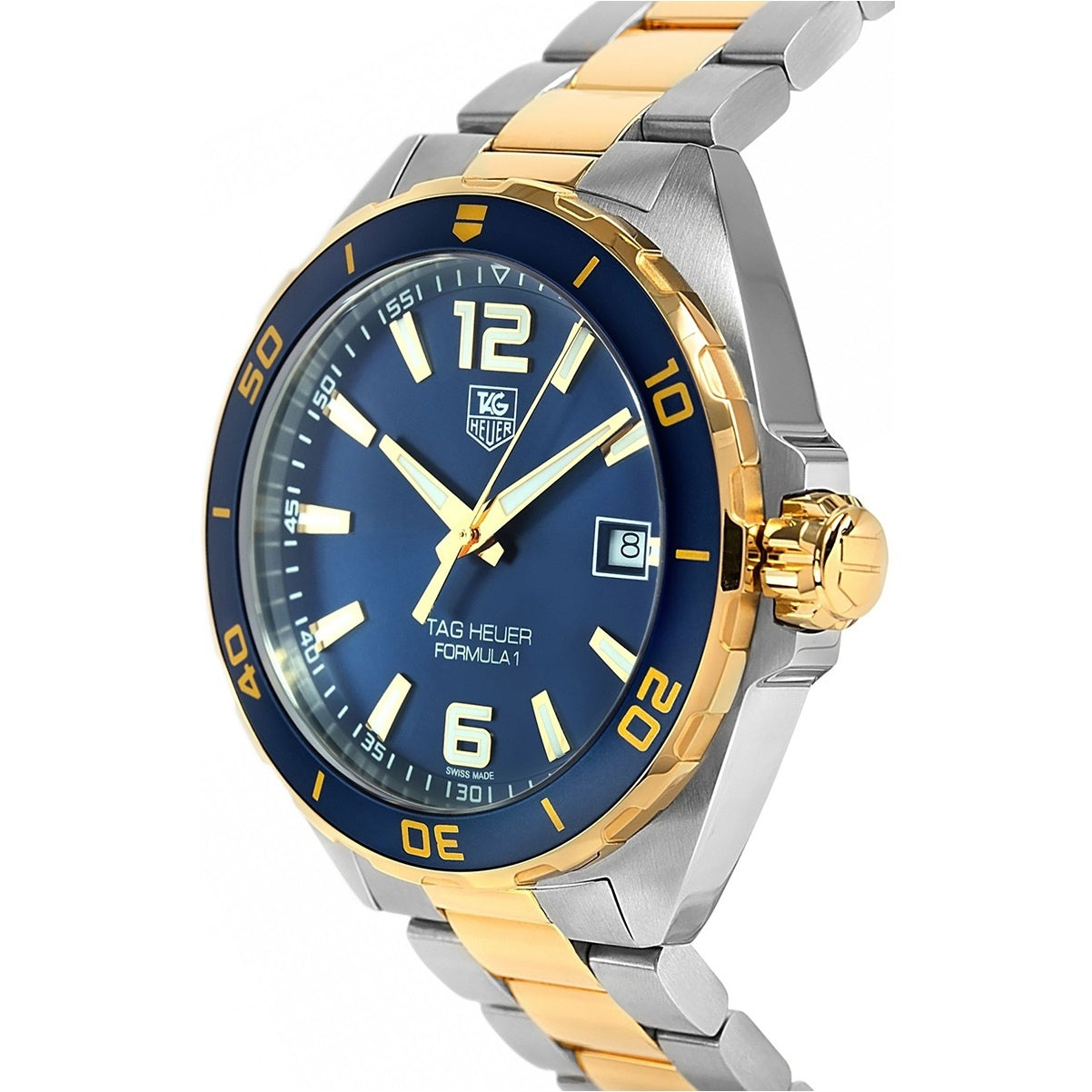 Tag Heuer Formula 1 Analog Quartz 41mm Blue Dial Two Tone Steel Strap Watch for Men - WAZ1120.BB0879 Watches Tag Heuer   