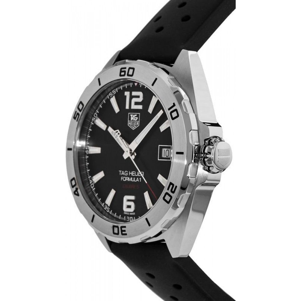 Tag Heuer Formula 1 Automatic 41mm Black Dial Black Rubber Strap Watch for Men - WAZ2113.FT8023 Watches Tag Heuer   