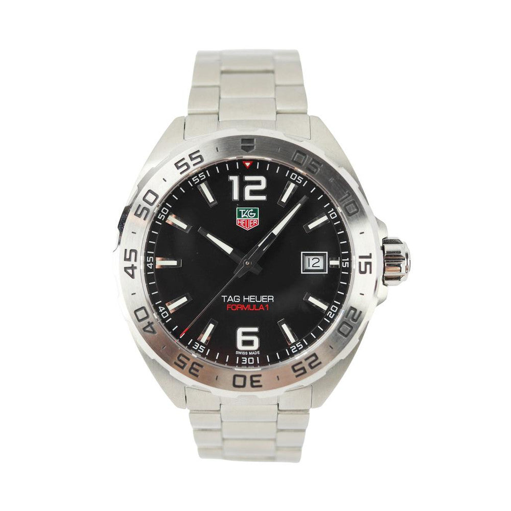 Tag Heuer Formula 1 Stainless Steel 41mm Black Dial Silver Steel Strap Watch for Men - WAZ1112.BA0875 Watches Tag Heuer   