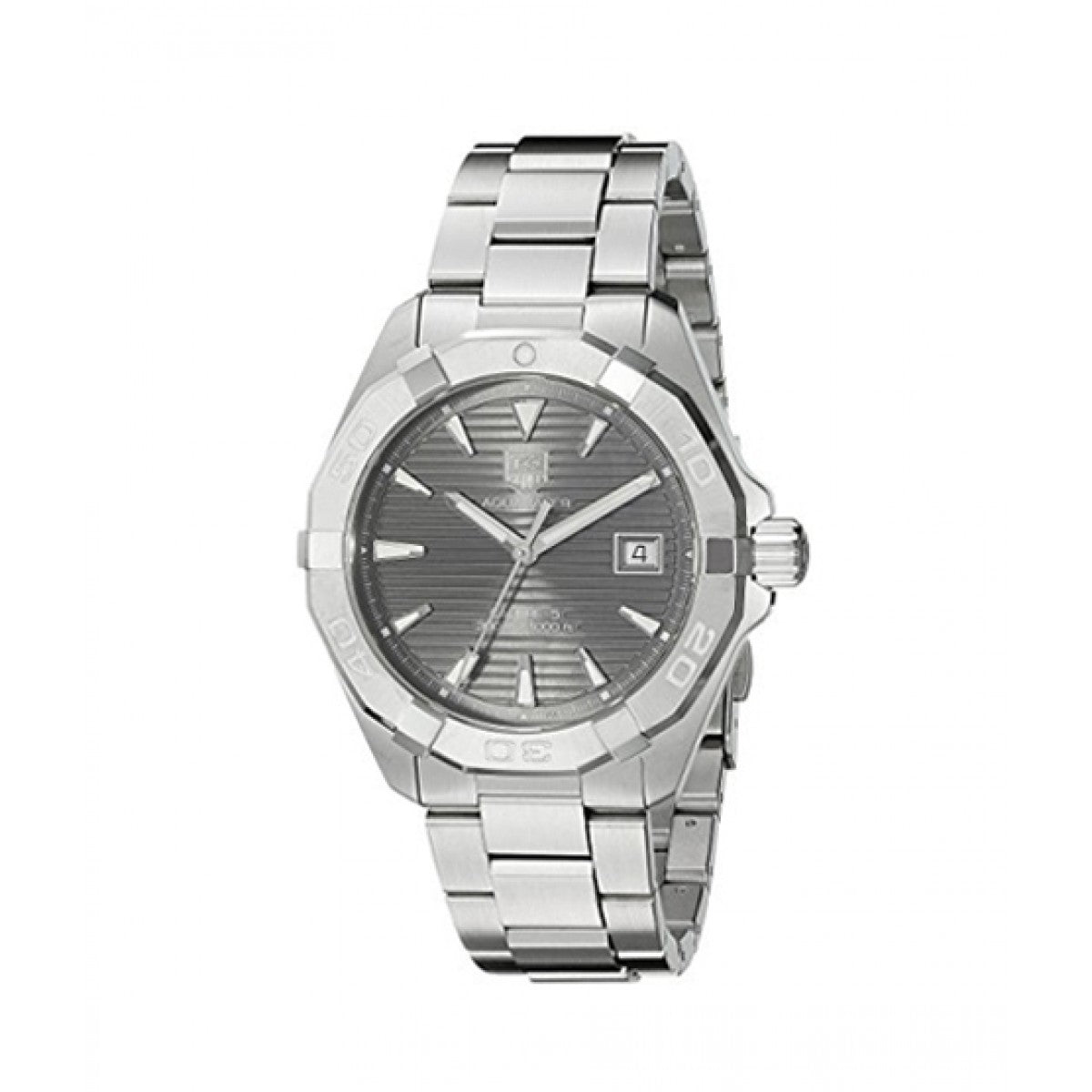 Tag Heuer Aquaracer Automatic 41mm Anthracite Dial Silver Steel Strap Watch for Men - WAY2113.BA0928 Watches Tag Heuer   
