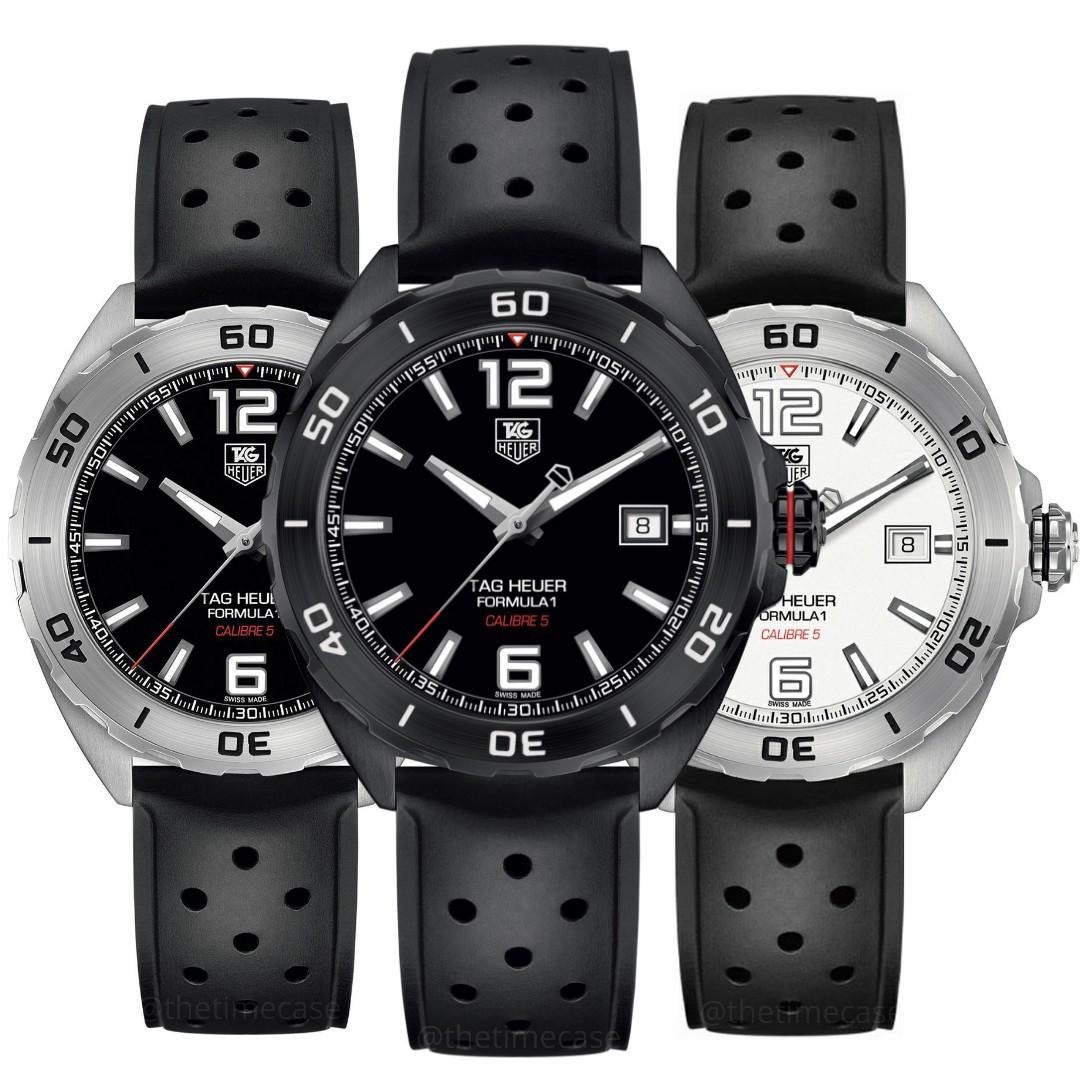Tag Heuer Formula 1 Automatic 41mm Black Dial Black Rubber Strap Watch for Men - WAZ2113.FT8023 Watches Tag Heuer   
