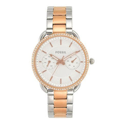 Fossil Tailor White Dial Two Tone Stainless Steel Strap Watch for Women - ES4396 Watches Fossil   