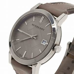 Burberry The City Nova Beige Dial Textured Leather Strap Watch for Women - BU9023 Watches Burberry   