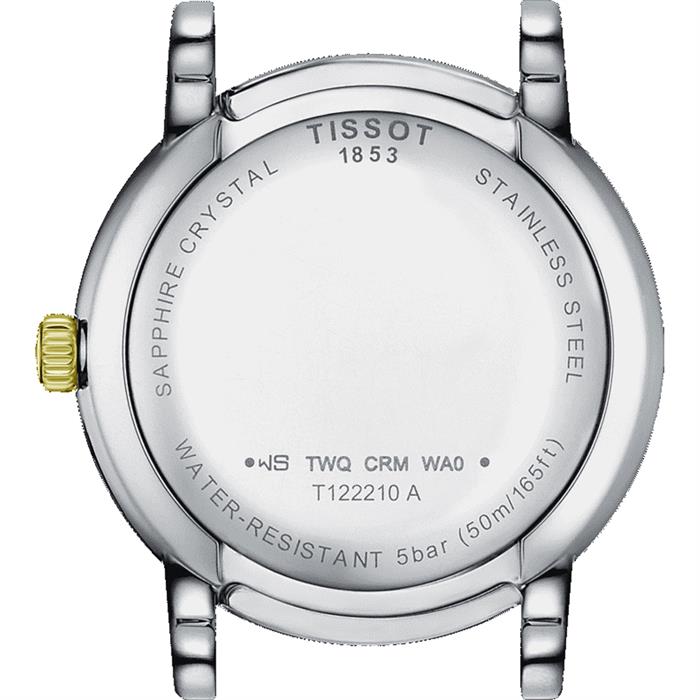 Tissot T Classic Carson Premium White Dial Two Tone Steel Strap Lady Watch For Women - T122.210.22.033.00 Watches Tissot   