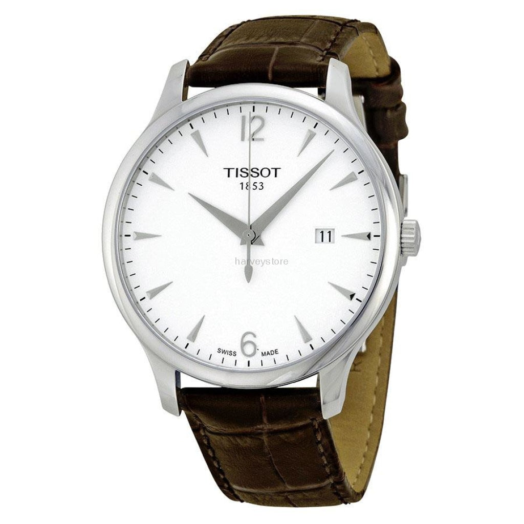 Tissot T Classic Tradition Silver Dial Watch For Men - T063.610.16.037.00 Watches Tissot   