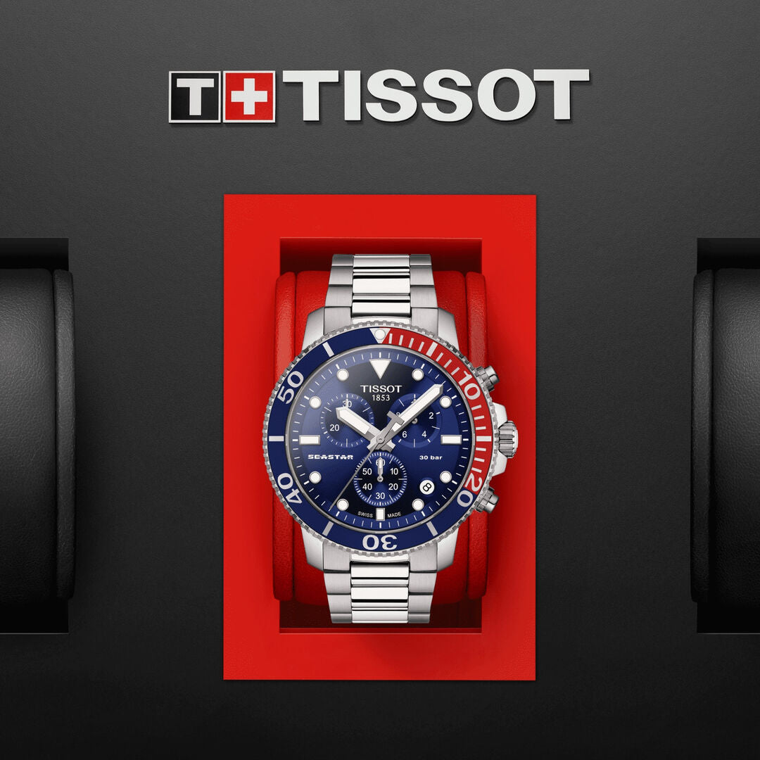 Tissot Seaster 1000 Quartz Chronograph Watch For Men - T120.417.11.041.03 Watches Tissot   