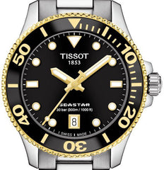 Tissot Seastar 1000 36mm Black Dial Stainless Steel Strap Watch For Men - T120.210.21.051.00 Watches Tissot   