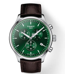 Tissot Chrono XL Chronograph Classic Brown Strap Green Dial Watch For Men - T116.617.16.091.00 Watches Tissot   