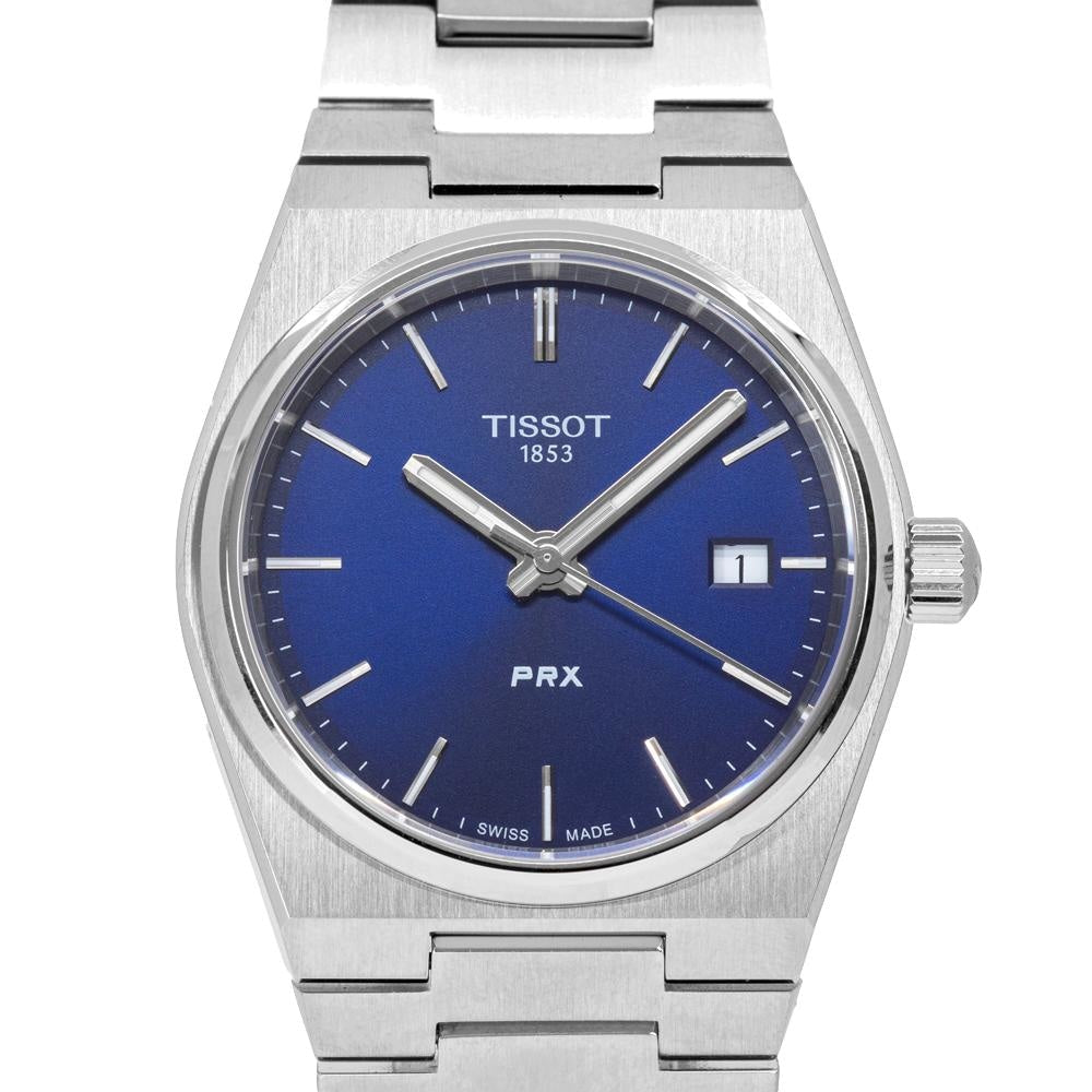 Tissot PRX Quartz Blue Dial Stainless Steel 35mm Watch For Men - T137.210.11.041.00 Watches Tissot   