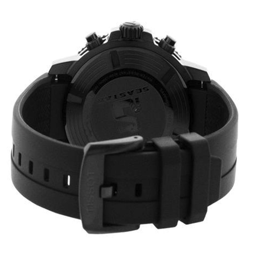 Tissot Seaster 1000 Chronograph Black Dial Black Silicone Strap Watch For Men - T120.417.37.051.02 Watches Tissot   