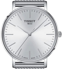 Tissot Everytime Gent Quartz Silver Dial Silver Mesh Bracelet Watch for Men - T143.410.11.011.00 Watches Tissot   