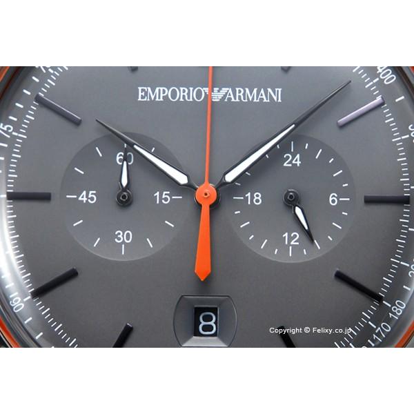 Emporio Armani Aviator Grey Dial Grey Leather Strap Watch For Men - AR11168 Watches Emporio Armani   