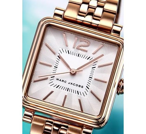 Marc Jacobs Vic White Dial Rose Gold Stainless Steel Strap Watch for Women - MJ3514 Watches Marc Jacobs   