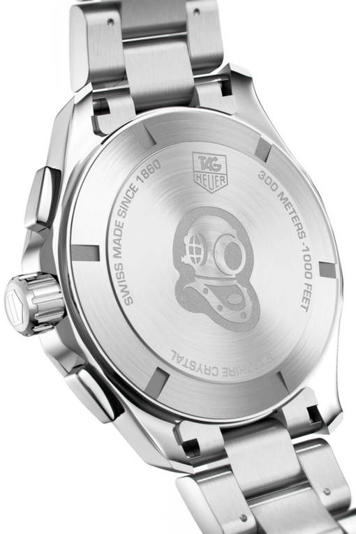 Tag Heuer Aquaracer Chronograph Black Dial Silver Steel Strap Watch for Men - CAY1110.BA0927 Watches Tag Heuer   