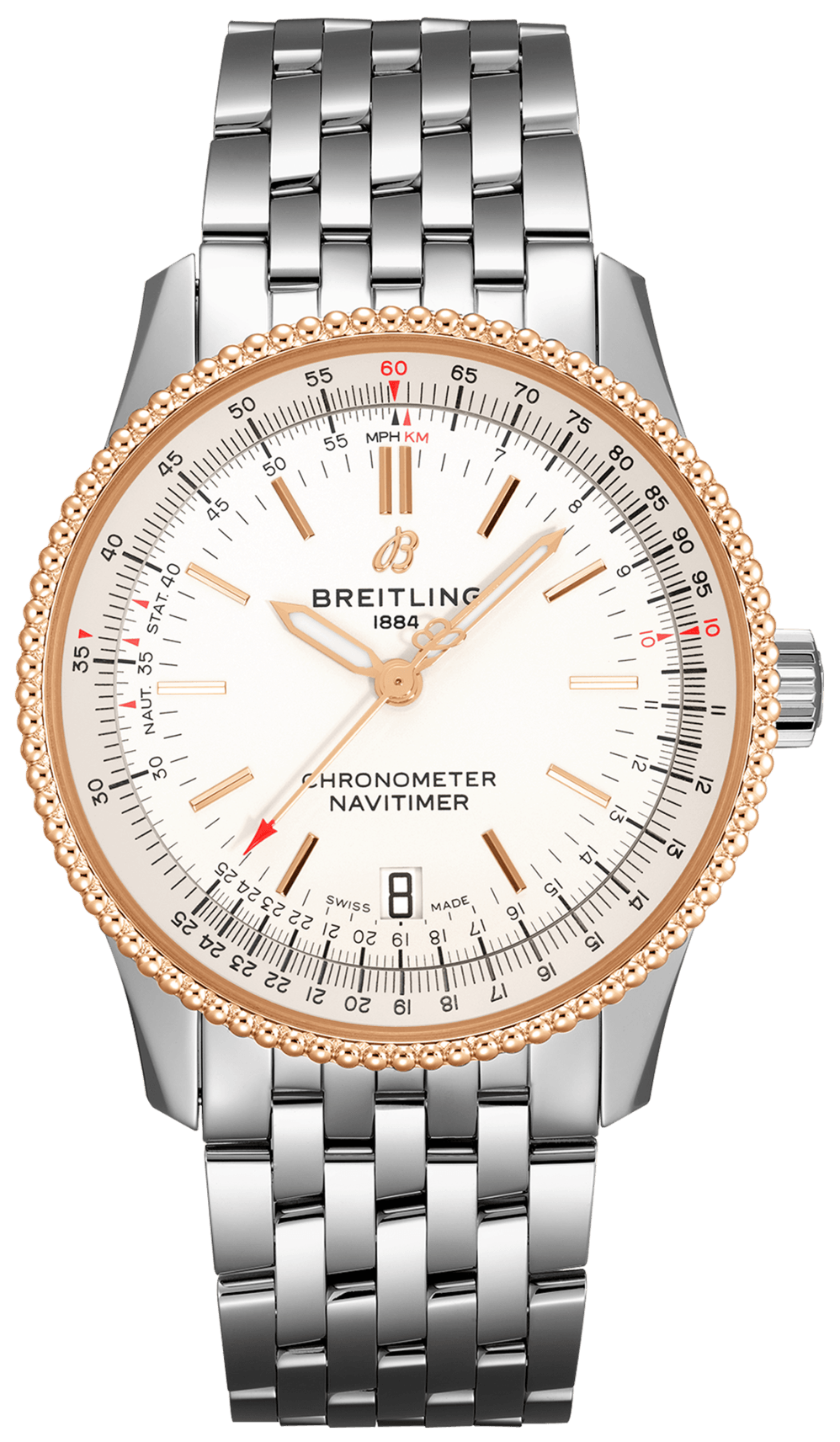 Breitling Navitimer Automatic 38mm Stainless Steel Mens Watch - A17325211G1A1 Watches Breitling   