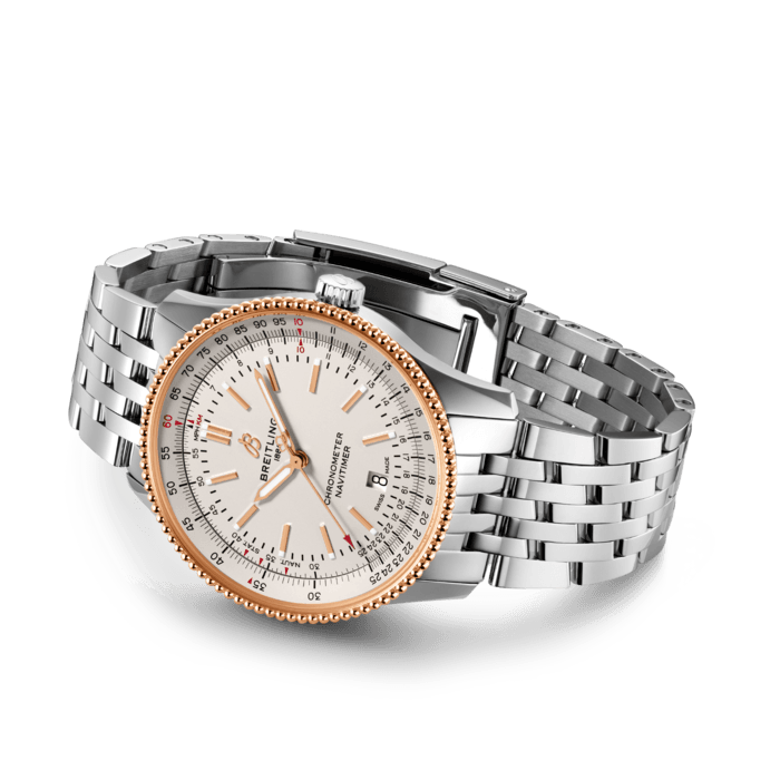 Breitling Navitimer Automatic 41mm White Dial Silver Stainless Steel Mens Watch - U17326211G1A1 Watches Breitling   