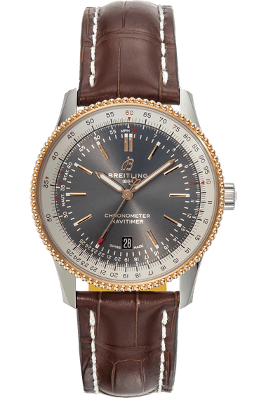 Breitling Navitimer 1 Automatic 41mm Brown Dial Brown Leather Strap Mens Watch - U17326211M1P2 Watches Breitling   