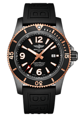 Breitling Superocean Automatic 46mm Black Dial Black Rubber Strap Watch for Men - U17368221B1S1 Watches Breitling   