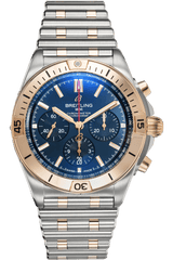 Breitling Chronomat B01 42mm Blue Dial Two Tone Steel Strap Watch for Men - UB0134101C1U1 Watches Breitling   