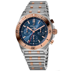 Breitling Chronomat B01 42mm Blue Dial Two Tone Steel Strap Watch for Men - UB0134101C1U1 Watches Breitling   