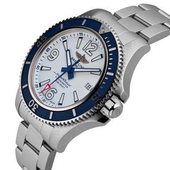Breitling Superocean 42mm White Dial Silver Steel Strap Watch for Men - A17366D81A1A1 Watches Breitling   