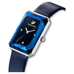 Swarovski Uptown Crystal Blue Dial Blue Leather Strap Watch for Women - 5547713 Watches Swarovski   