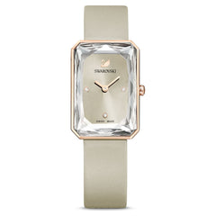 Swarovski Uptown Crystal Grey Dial Grey Leather Strap Watch for Women - 5547716 Watches Swarovski   