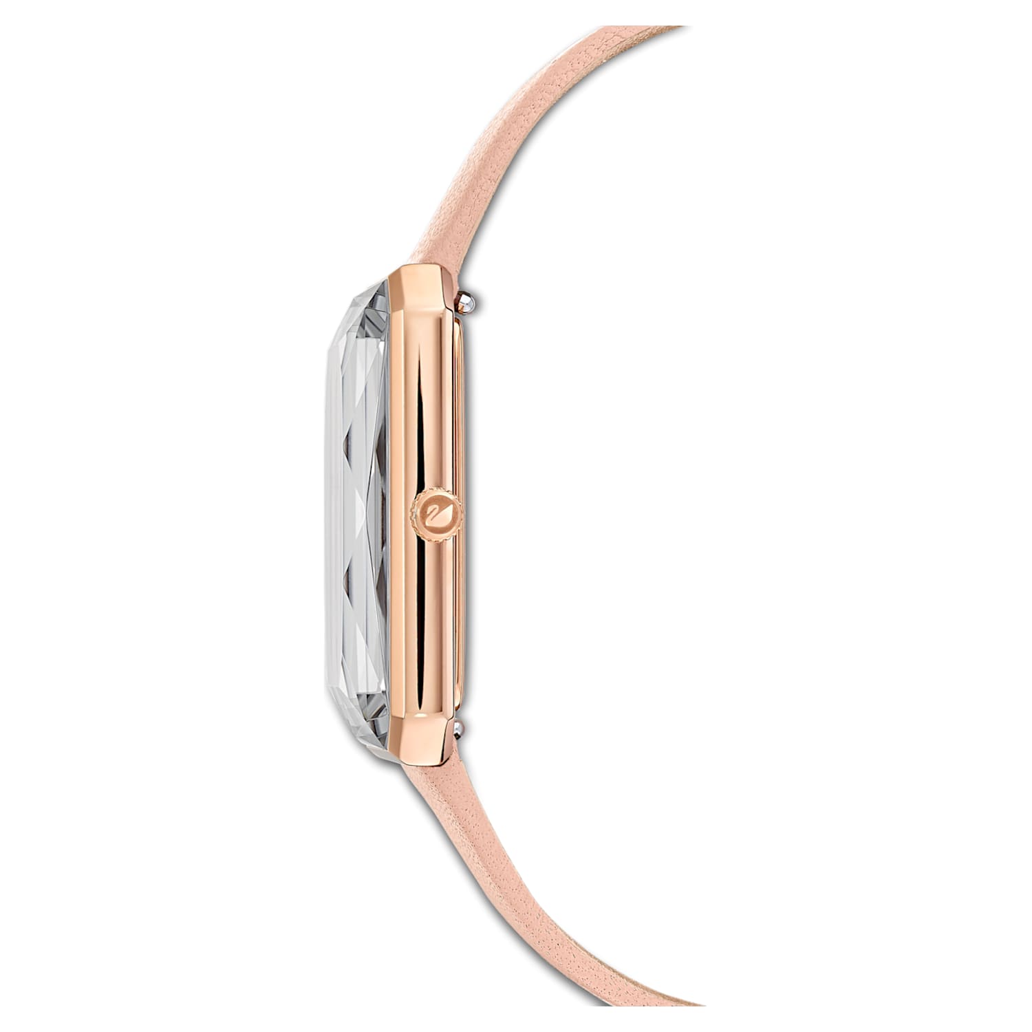 Swarovski Uptown Pink Dial Pink Leather Strap Watch for Women - 5547719 Watches Swarovski   